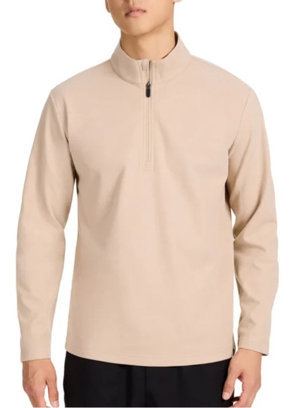 GAIAM soft Quarter Zip - Tan - Mens Top - xxl